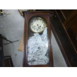 Early 20th century Oak Hanging Wall Clock