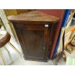 19th century Mahogany corner cabinet with single door