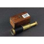 Wooden Boxed Three Drawer Telescope