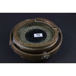 Brass Ships Gimble Compass made by Dobbie McInnes Ltd, Glasgow