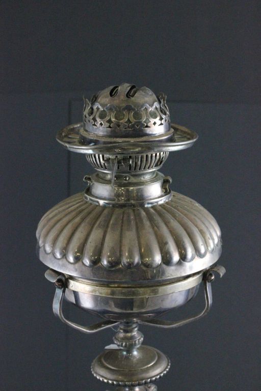 Silver Plated Oil Lamp (lacking shade) - Bild 2 aus 3