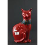 Large Poole Pottery Seated Cat