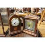 Howard Miller USA mantle clock along with one other