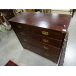Laura Ashley chest of 2 short above 3 long drawers with brass handles