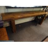 19th century French Rustic Carpenters Bench