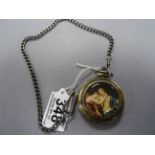 Pocket watch with classical style image to front