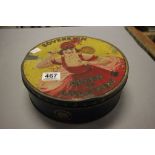 1920's Sovereign Queen Of Assortment biscuit tin containing a large quantity of vintage buttons