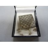 Silver 925 Miniature Chess Board with Pieces