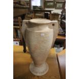 Two handled terracotta urn