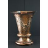 Large Art Nouveau Copper Vase