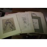 Folio of mainly Animal Related Sketches and Watercolours