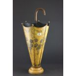 Toleware Floral Decorated Stickstand in the form of an Umbrella