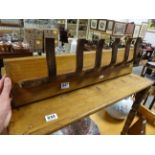 Stable tack rack of unusual bentwood hook