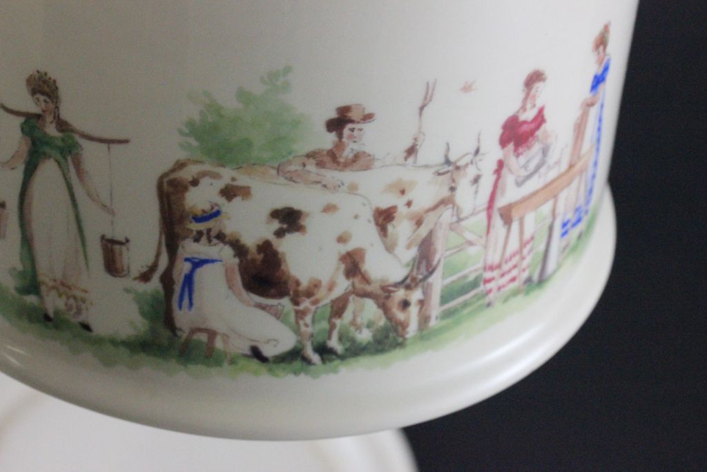 Fortnum & Mason Ceramic Cheese Dish & Cover decorated with Georgian Country Scenes - Image 4 of 4