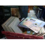 A large quantity of vintage lps and boxed sets.