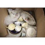 Collection of Mixed Ceramics including Cups, Saucers, Plates, Bowls, etc