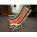 Vintage painted deck chair