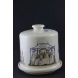Fortnum & Mason Ceramic Cheese Dish & Cover decorated with Georgian Country Scenes