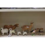Collection of Beswick animals to include sheep