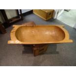 Antique sycamore dough trough