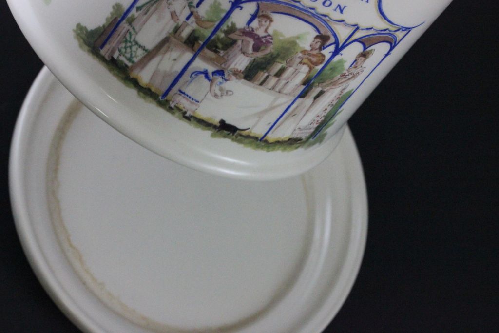 Fortnum & Mason Ceramic Cheese Dish & Cover decorated with Georgian Country Scenes - Image 2 of 4