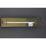 Vintage G H Zeal of London Brass Sugar Thermometer