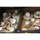 Approximately Twenty Seven Decorative Trios including Worcester, Royal Winton Chintz, etc