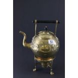 Christopher Dresser style copper spirit kettle