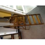 Set of vintage pine step ladders