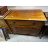 Edwardian mahogany small chest of drawers