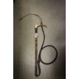 Horn handled and bamboo horse riding whip