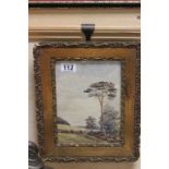 Late 19th / Early 20th century Gilt Framed and Glazed Watercolour of Rural Landscape