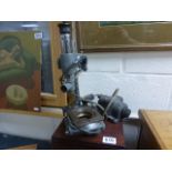 Watsons British microscope in mahogany case