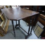 Edwardian Mahogany & Oak Sutherland Table