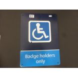 Metal Disabled Parking Sign