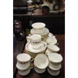 Early 20th century Cauldon Part Tea Service comprising 10 tea cups, 12 saucers, 12 tea plates,