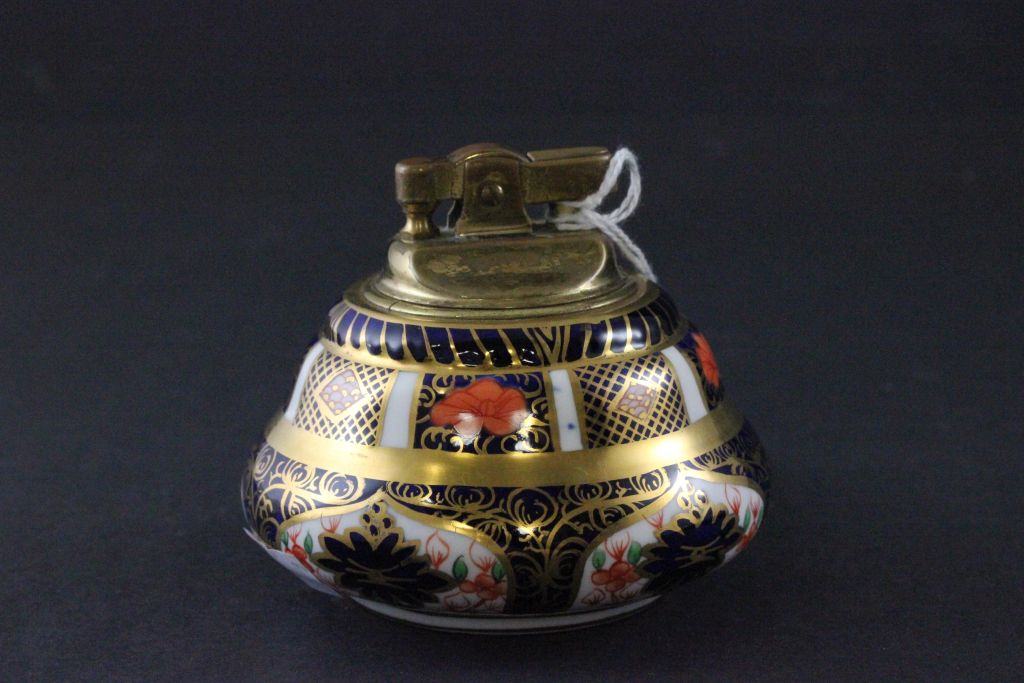 Crown Derby Imari pattern Table Lighter