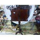 Art Nouveau Style Music Stand, elaborately carved with stylised foliage