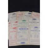 Group of Twelve British Railways Excursion to Clacton-on-Sea Leaflets dating between 1954 and 1958
