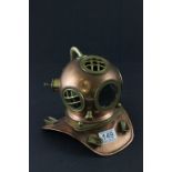 Copper and Brass Reproduction Divers Helmet