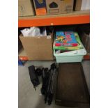 Mixed Lot including Camera Accessories, Bagatelle Board, Games, etc