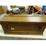Vintage oak deed box