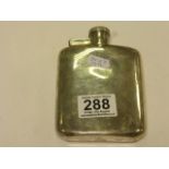 Walker and Hall Silver Plated Hip Flask