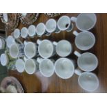 Collection of Portmeirion Botanic Garden cups & egg cups plus a selection of Limoges coffee ware