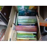 Five boxes of mixed Cricket related books