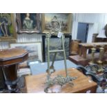 Brass easel style picture stand