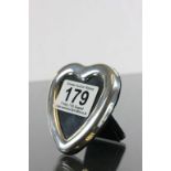 Silver Heart Shaped Photograph Frame