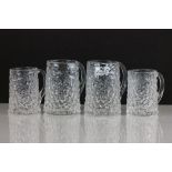 Four Whitefriars Everest Glacier Tankards / Mugs