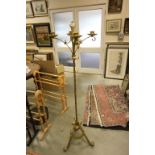 Gothic Iron Standard Four Branch Candle Stand