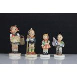 Group of eight Goebels Hummel figures to include four with boxes